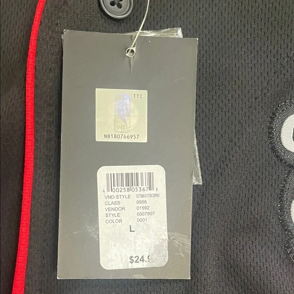 NBA Black and Red Chicago Bulls Jersey - Picture 2 of 5